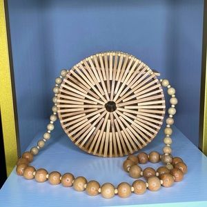 Round Bamboo Purse